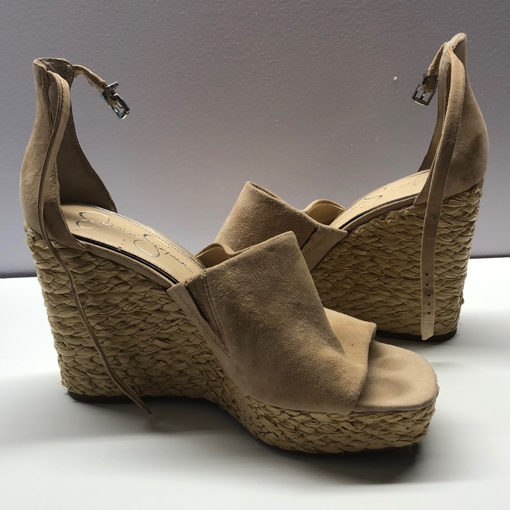 Suede wedges